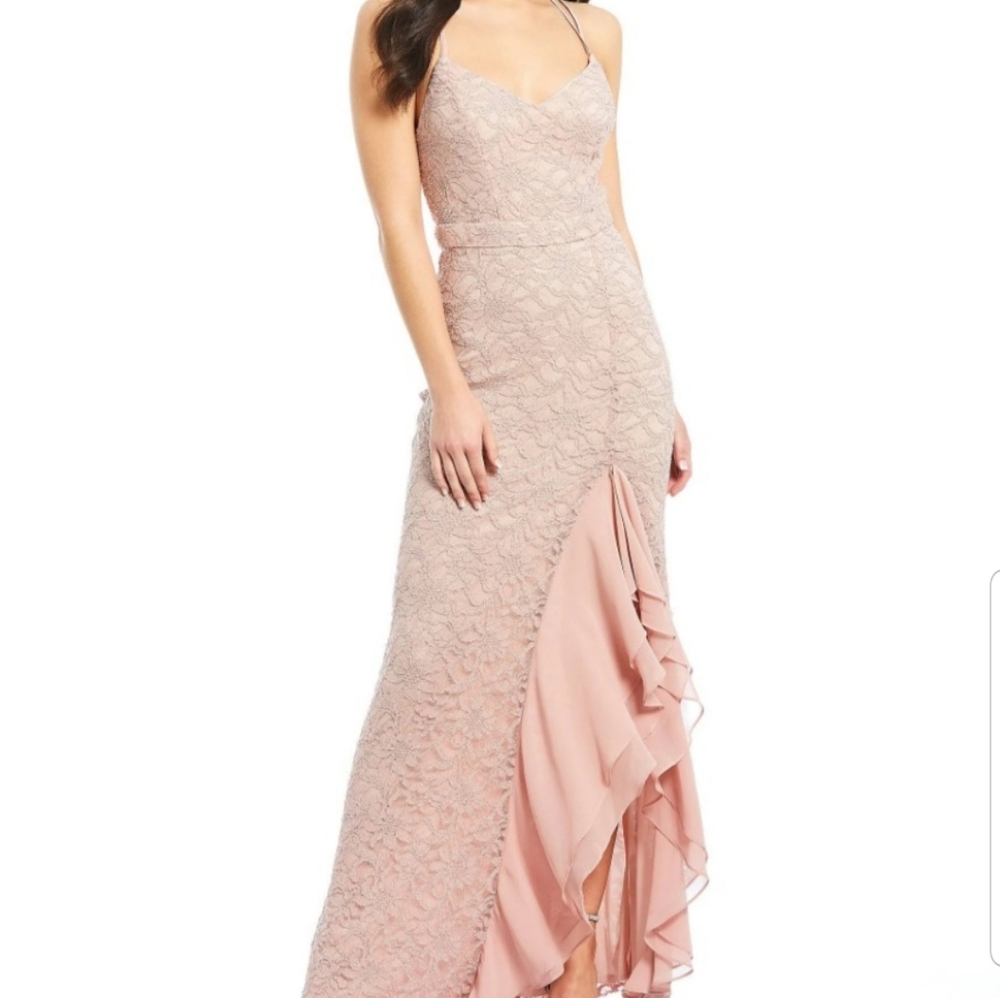 Long formal lace dress - perfect condition
